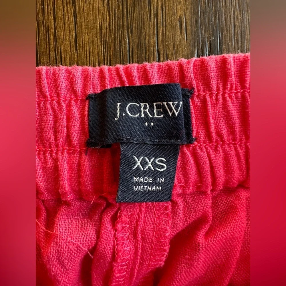 J.Crew Women's Pink/Dark Coral Line Blend Shorts- size XXS